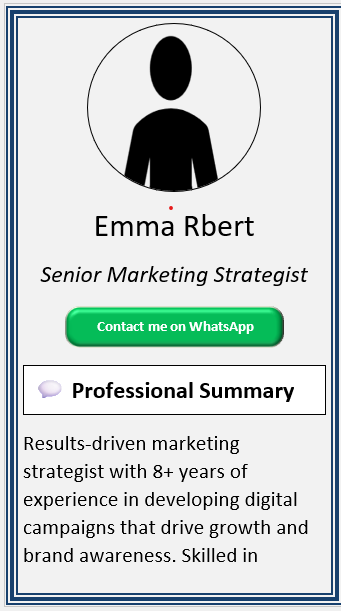 Gray With 3 Line Frame CV Template (Mobile + Desktop Versions)